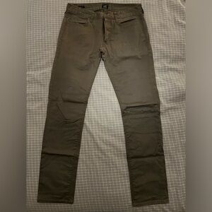 J. Crew Stretch Chino Cotton Twill Pant Size 30x32 Men’s 484 Slim Fit Olive